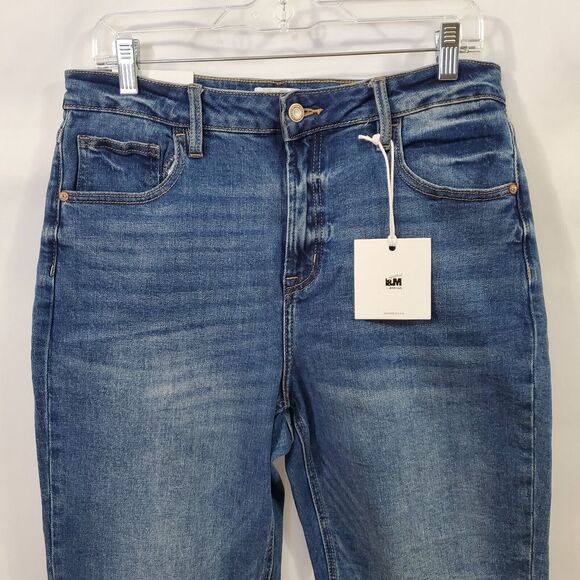 I&M Jeans U.S.A. Juniors 13 Mom Jeans Medium Wash NWT - Picture 2 of 15